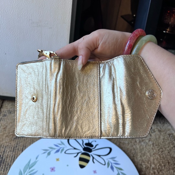 Cute Rebecca Minkoff gold small wristlet wallet - Picture 7 of 15
